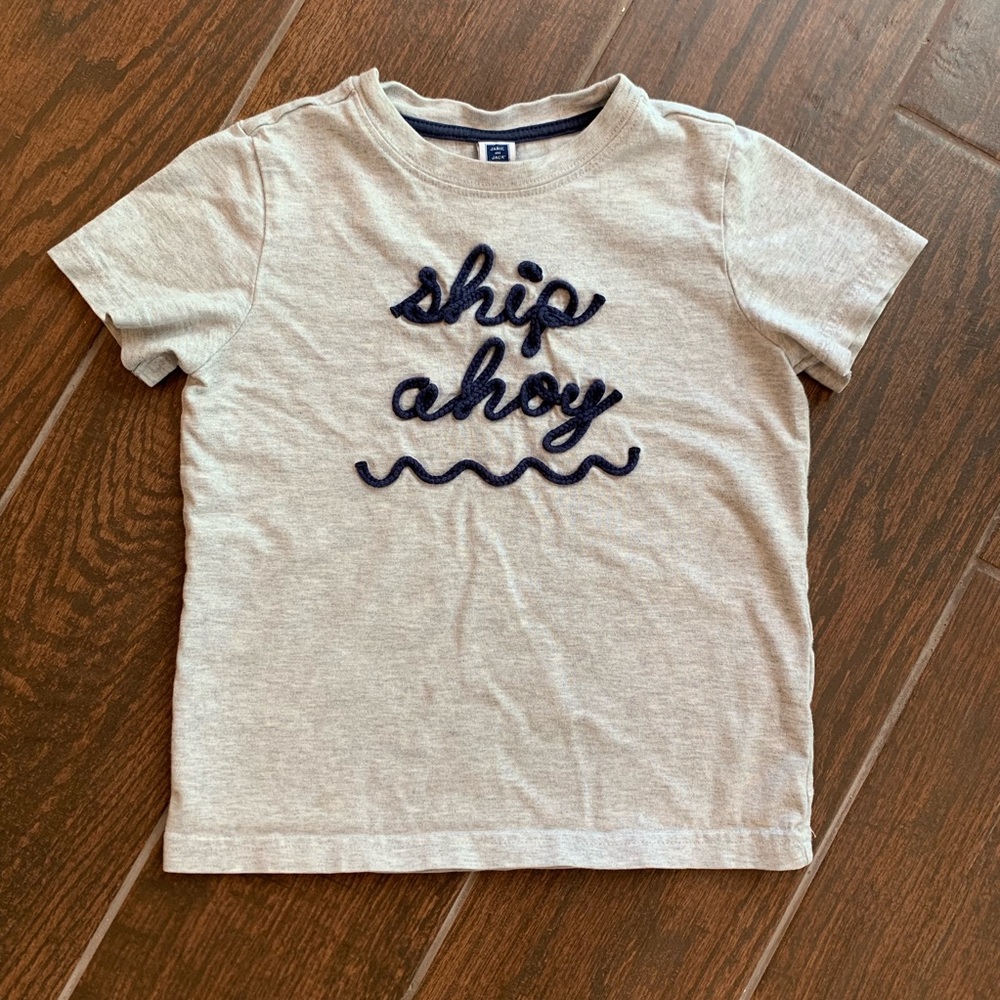 COPY - Janie and Jack Ship Ahoy Nautical Tee 100% Cotton
